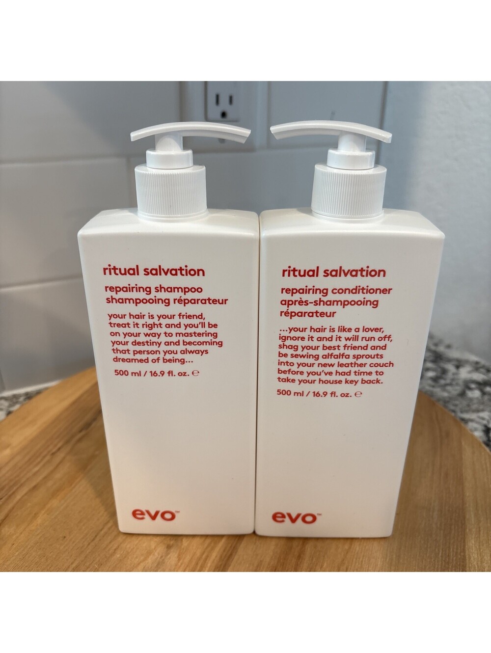 Evo Ritual Salvation Shampoo & Conditioner Duo Set 16.9 Oz